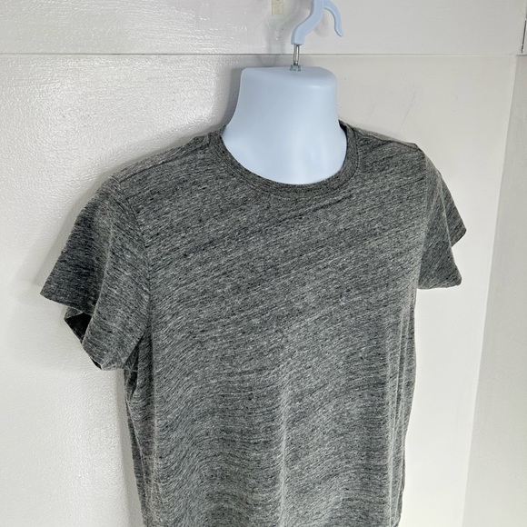 Marine Layer Signature Crewneck Tee T-Shirt Womens Large Heather Gray Soft - Picture 4 of 11